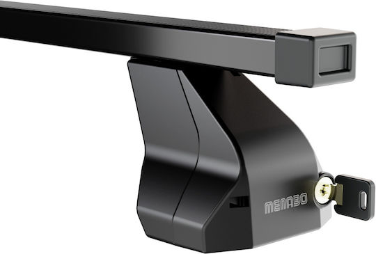 Menabo Autodachträger Metallisch 112cm mit Dachträgerfüßen Schwarze