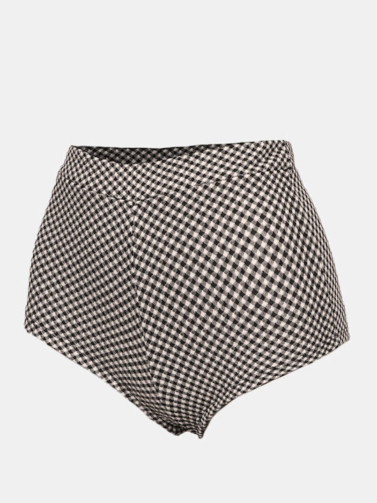 Bikinihosen Boxer Hohe Taille Graue