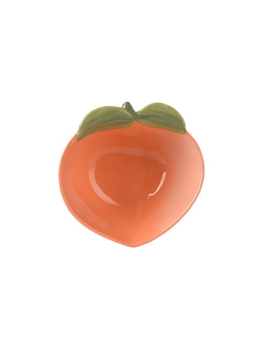 Kaemingk Servierschüssel Rund Keramik Orange mit Durchmesser 13.5cm