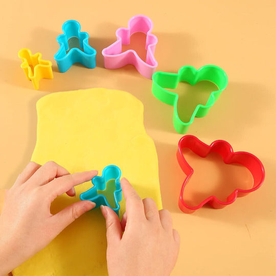 Ausstechform Kleiner Mann Mehrfarbiges Plastik Set von 5 8kzn42