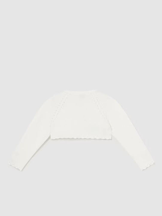 Kids Cotton Bolero Ecru