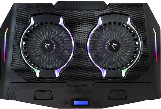 White Shark Cooling Pad for Laptop up to 17.3" with 2 Fans and Lighting (GCP-10)