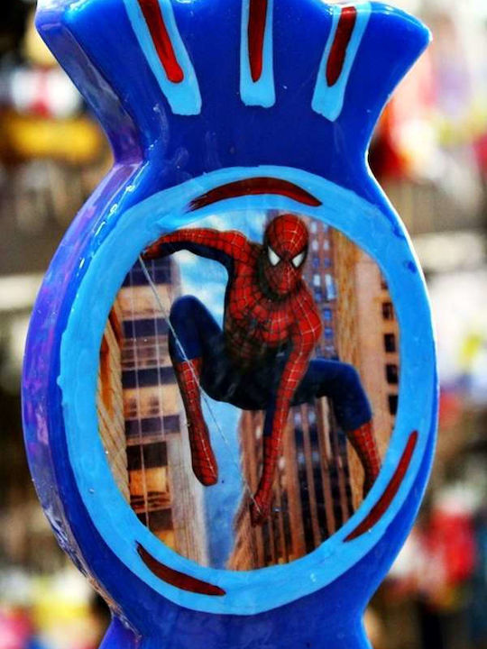 Καραμέλα Spiderman Λαμπάδα Spiderman Στρογγυλή