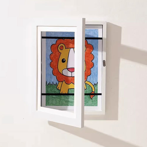 Kruzzel Ramă foto pentru copii din plastic albă