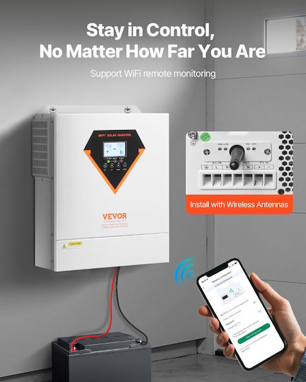 Vevor Hybrid Inverter Rated Power 3500W LWGPNKYTJ230DIY24V7