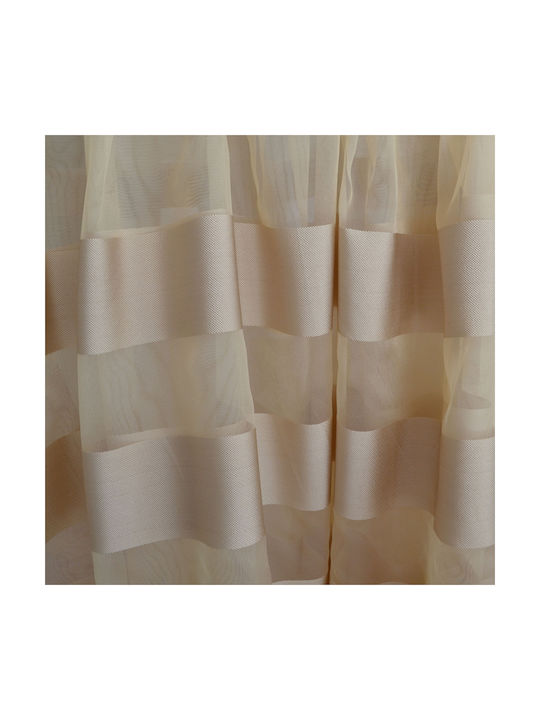 Saray Home Curtain With Pencil Pleat Beige 140x280cm