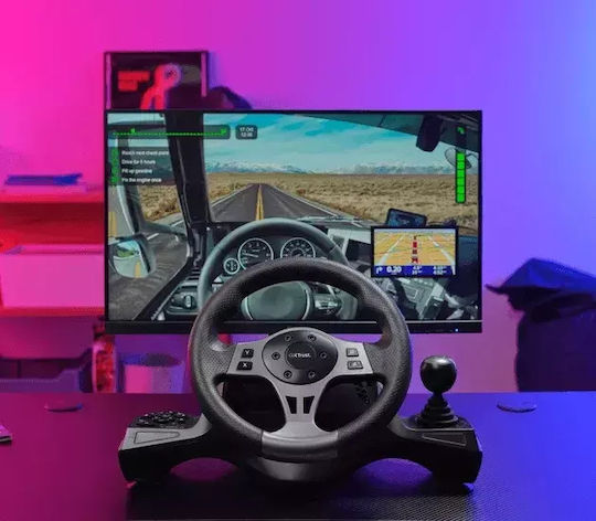Trust Movi GXT 289 Steering Wheel with Shifter and Pedals for PC / PS4 / Switch / XBOX One / Xbox Series X/S with 270° Rotation