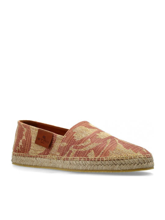 Stoff Herren Espadrilles in Rot Farbe