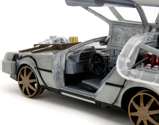 Jada Toys Back To The Future - Time Machine Model 4 Diecast Model (1/24) Όχημα Φιγούρα ύψους 20εκ. σε Κλίμακα 1:24