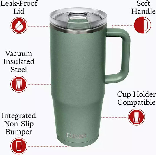Camelbak Ποτήρι Θερμός Ανοξείδωτο BPA Free 1lt Moss