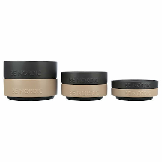 Trixie Be Nordic Ceramică Bol Mâncare & Apă pentru Câine & Pisică pe Bază 1.2lt 18cm în Culoare Negru