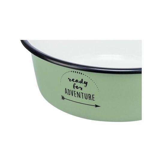 Trixie Ready For Adventure Edelstahl Schalen Futter & Wasser für Hund & Katze 300ml 11cm in Grün Farbe
