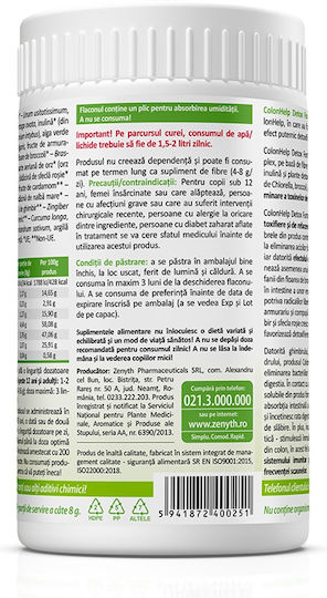Zenyth Colon Help Detox Forte Supliment Alimentar Special 240gr