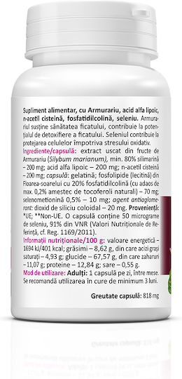 Zenyth LiverHelp Forte Alte Suplimente Alimentare 30 Capsule