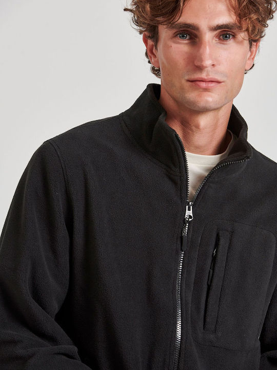 Ανδρική Ζακέτα Fleece Μαύρη