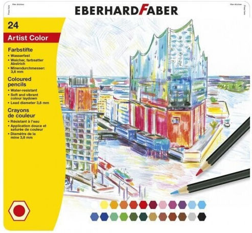 Eberhard Faber Ξυλομπογιές Σετ 24 χρώματα