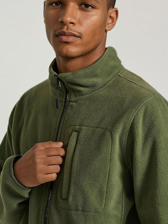 Ανδρική Ζακέτα Fleece Πράσινη