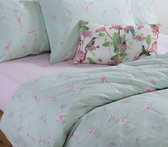 Nef-Nef Homeware Irida Калъфка за Възглавница с корица за плик Мента 52x72см.