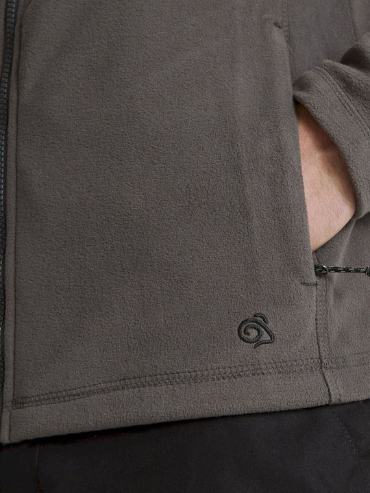 Men's Fleece Cardigan Gray