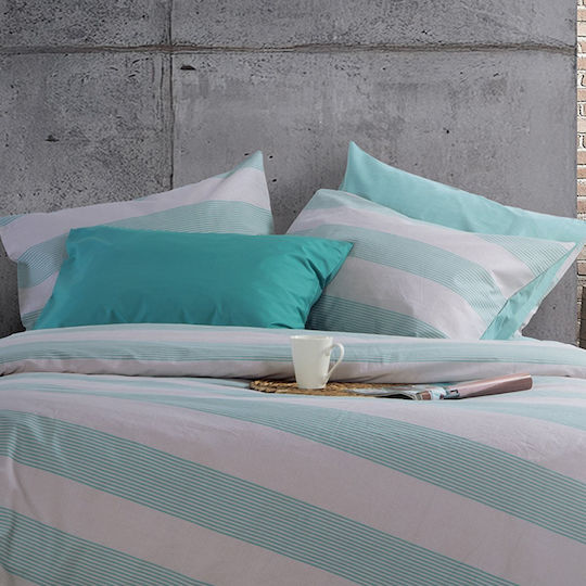 Nef-Nef Homeware Casual Stripe με Φάσα Petrol 52x72cm Nef-Nef Homeware Casual Stripe με Φάσα Petrol 52x72cm
