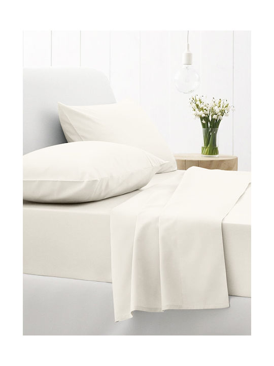 Sunshine Cotton Feelings 100 Σετ Μαξιλαροθήκες με Φάσα 100 White 50x70εκ.