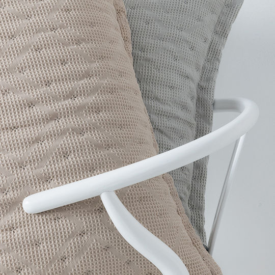 Palamaiki Alison Pillowcase Set Oxford Grey 50x70cm.