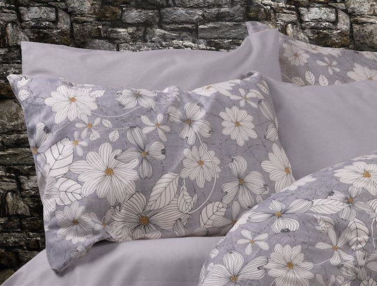 Dimcol Pillowcase with Envelope Cover Grey 426 50x70cm.