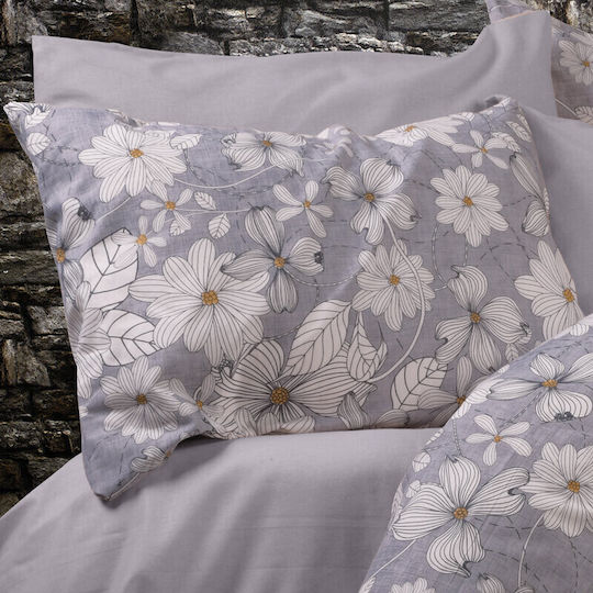 Dimcol Pillowcase with Envelope Cover Grey 426 50x70cm.