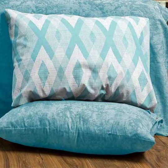 Dimcol Eudoxia Pillowcase Set with Envelope Cover 481 Sky Blue 50x70cm.