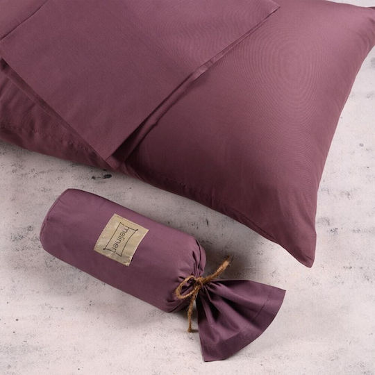Melinen Urban Line Kissenbezug-Set mit Umschlagumschlag Plum 50x70cm.