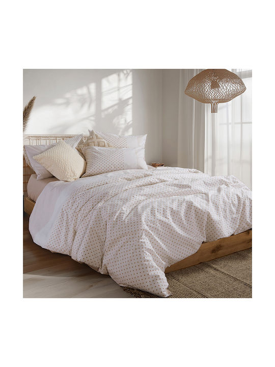 Nef-Nef Homeware Donter Μαξιλαροθήκη με Φάσα Beige 52x72εκ.