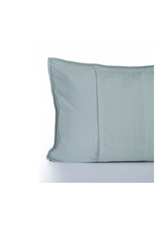 Nef-Nef Homeware Scofield Pillowcase Set with Envelope Cover Blue 52x72cm.