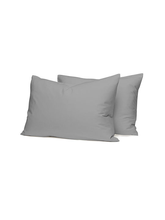 Sunshine Feelings Pillowcase Set with Envelope Cover Dark Grey 107 50x70cm.