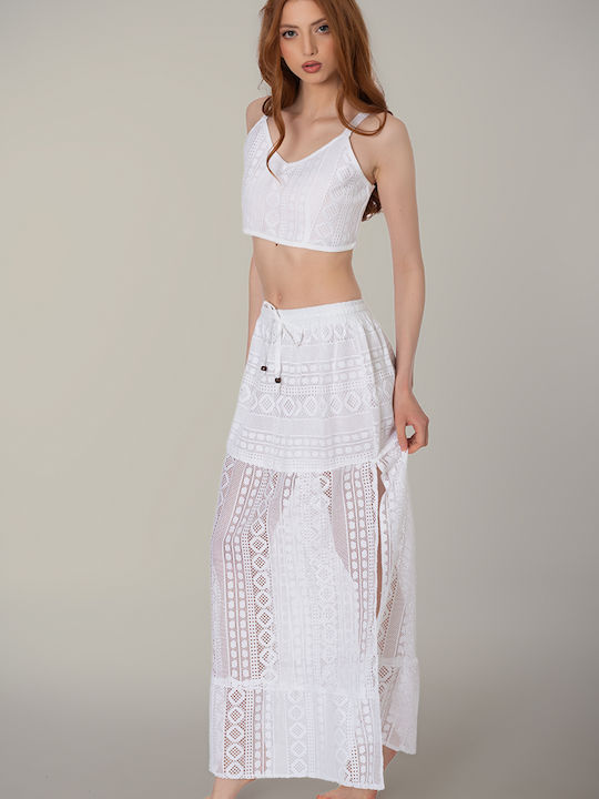 Women's Caftan Beachwear White