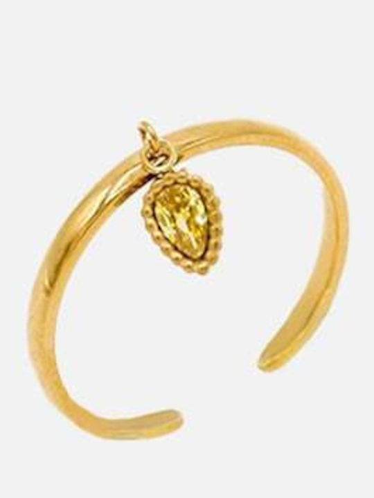 AEC Paris Damen Stahl Vergoldetes Ring AEC Paris Damen Stahl Vergoldetes Ring