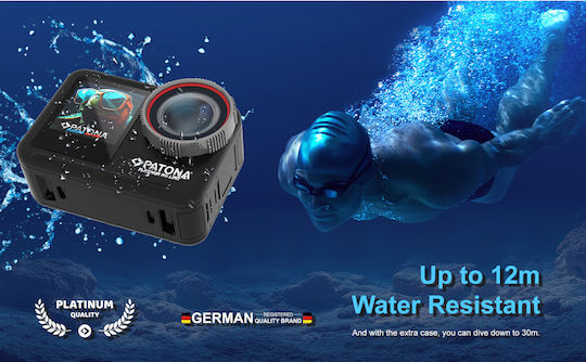 Patona Life SL5 6K Action Camera 6K Υποβρύχια με Οθόνη 2.35" και Wi-Fi Μαύρη