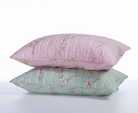 Nef-Nef Homeware Irida Сет Калъфки за Възглавници с корица за плик Розов 52x72см.