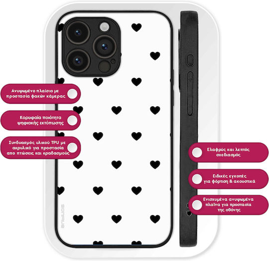 Sonique Heart Series Case for Motorola Edge 50 Fusion 5G White