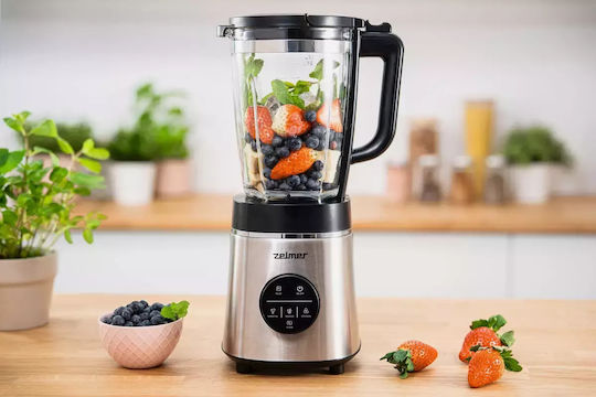 Zelmer Μπλέντερ με Πλαστική Κανάτα 1.75 lt 1800W Γκρι