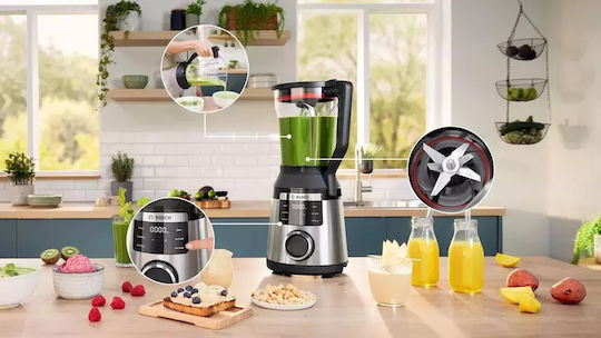 Bosch Serie 6 Блендери с Пластмасова Каната 2 л 1800W Сив
