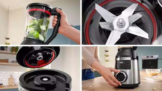 Bosch Serie 6 Блендери с Пластмасова Каната 2 л 1800W Сив