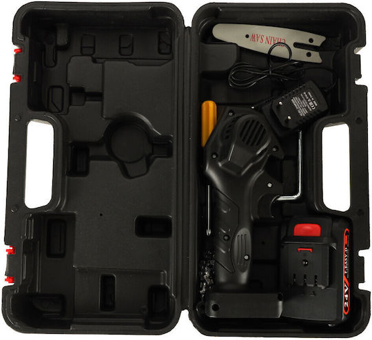 Akku-Kettensäge 24V mit Schiene 33cm