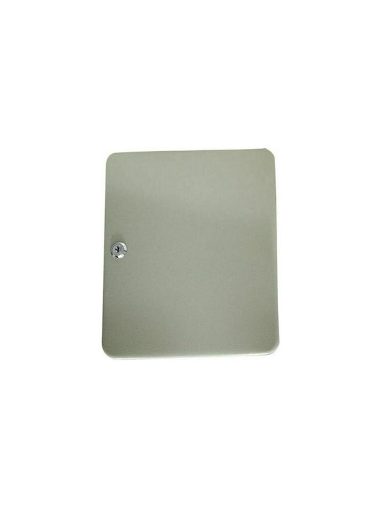 Krausmann Metallic Wall Key Hooks 20 Hooks With Lock 16x20x7.5cm