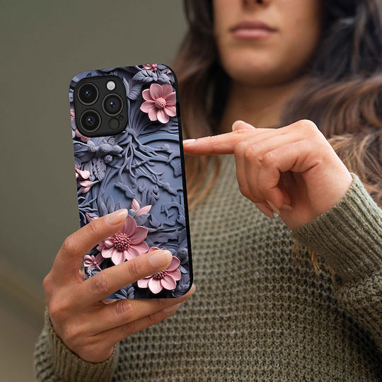 Калъф Sonique 3D Flower Series за Motorola Moto G75 5G Розов 02