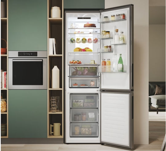 Candy Kühl-Gefrierkombination 409Es NoFrost H205xB59.5xT66.7cm. Inox ECN4CQTEX206