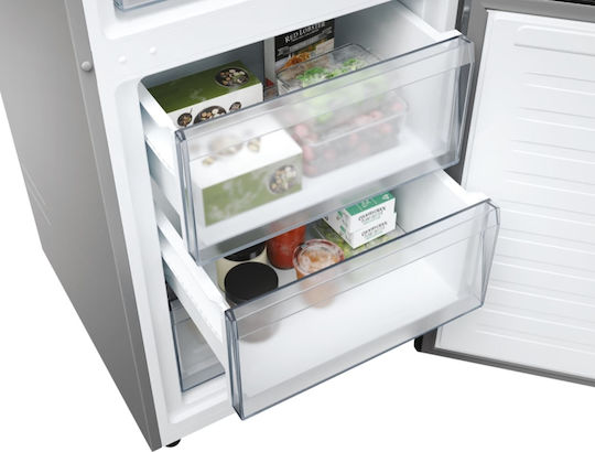 Candy Kühl-Gefrierkombination 409Es NoFrost H205xB59.5xT66.7cm. Inox ECN4CQTEX206