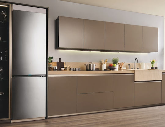 Candy Kühl-Gefrierkombination 409Es NoFrost H205xB59.5xT66.7cm. Inox ECN4CQTEX206