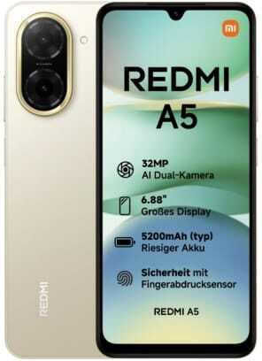 Xiaomi Redmi A5 4G Dual SIM (3GB/64GB) Sandy Gold | Skroutz.mt