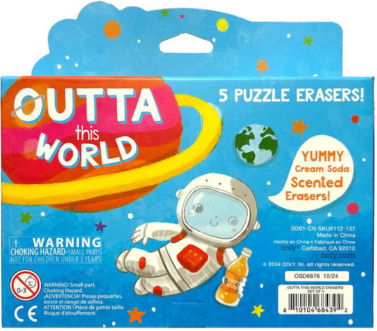 Scented Erasers Space Set 5