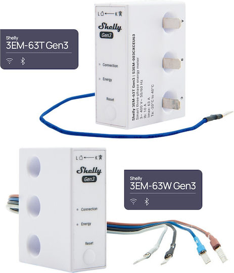 Shelly Gen3 Energie-Analysator Elektrischer Messgeräte Analog Schiene Dreiphasig WLAN Bluetooth Shelly